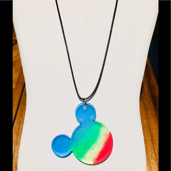 Handmade Autism Awareness colored pendant - Picture 5 of 14